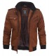 leather jacket hooded style men