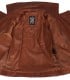 brown leather biker jacket women