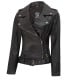 black leather womens jacket