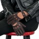 Women Leather Brown Gloves