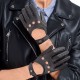 Womens Black leather gloves
