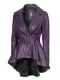 Women Purple Real Leather Jacket