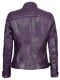 Women Purple Leather Jacket