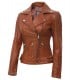 tan leather jacket womens