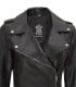 Women Black Asymmetrical Real Leather Jacket