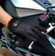 Womens black fur gloves