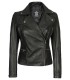 womens black leather jacket