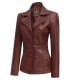 leather blazer jacket for women