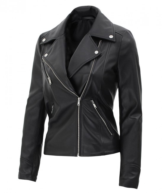 biker leather jacket womens