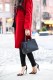 red casual coat for women