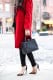 red casual coat for women